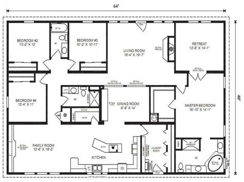 5 bedroom modular home floor plans